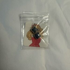 Blue Clover Earrings